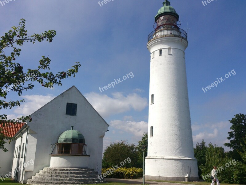 Old Lighthouse Building White Denmark