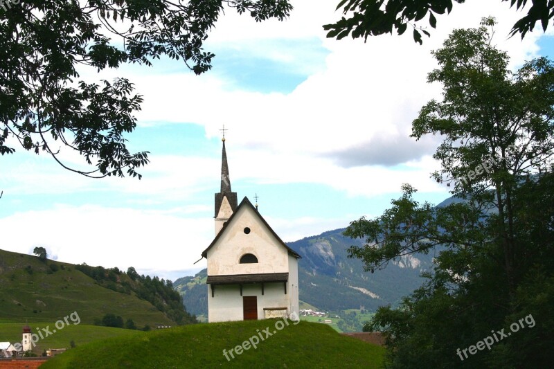 Switzerland Landscape Mountains Sky Clouds