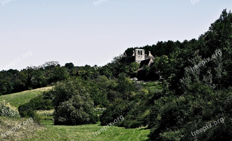 Landscape Church Old Architecture Summer