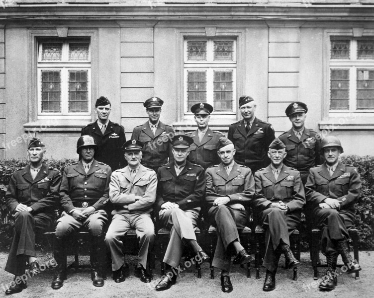 World War Ii Allies Generals Eisenhower Patton