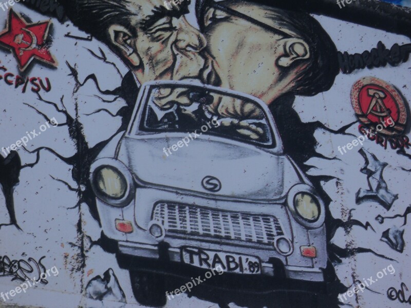 Berlin Wall East Side Gallery Graffiti Free Photos