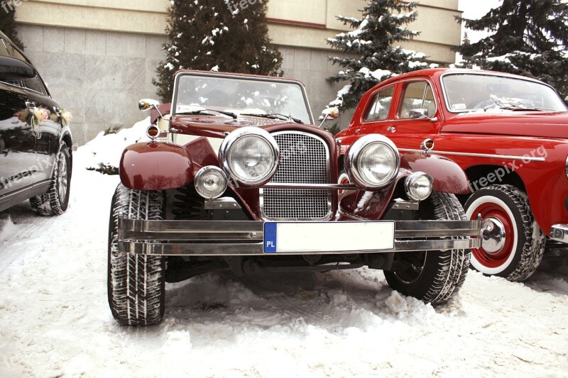 Retro Car Chrysler Le Baron Convertible Wedding Car Auto Wedding