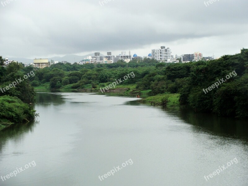 River Mutha River Pune River Pune City River In India