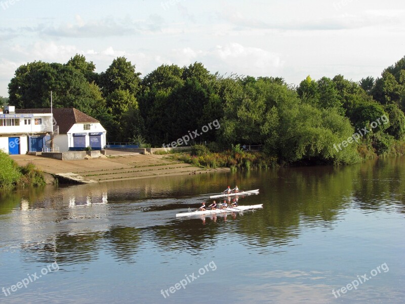 Rowing River Thames River Thames Rowers