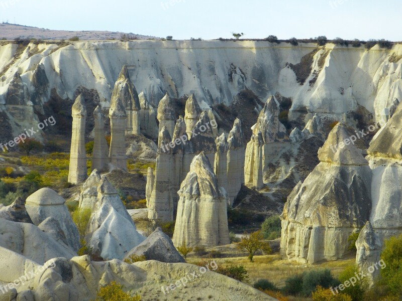 Fairy Chimneys Tufa Rock Formations Cappadocia Landscape