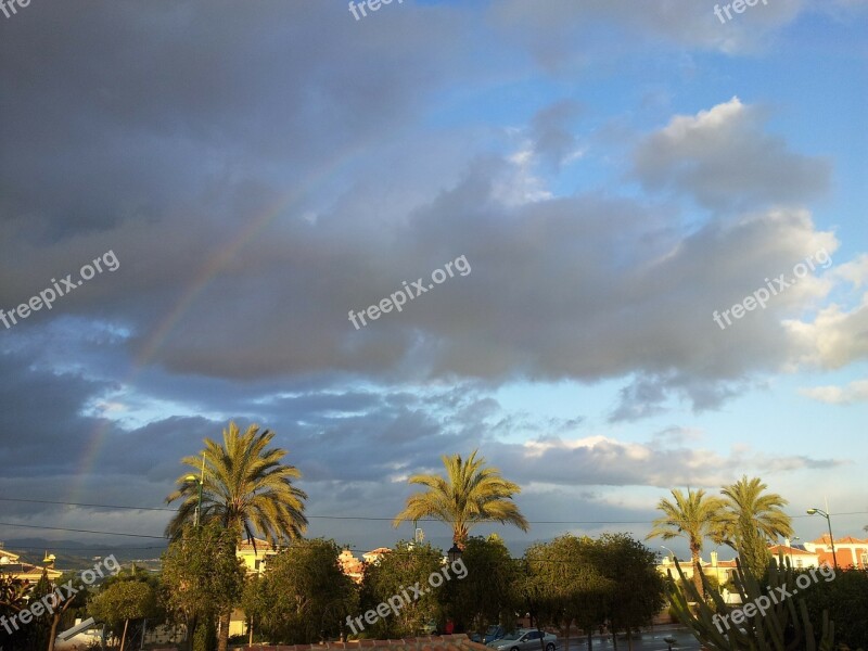 Rainbow Rain Alhaurin Time Free Photos