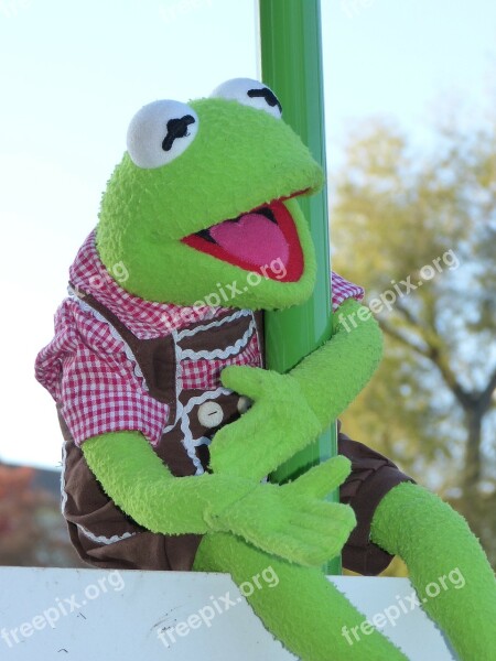 Kermit Frog Doll Costume Leather Pants