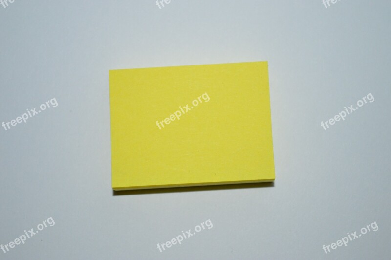 Note Stickies Notes Yellow Block