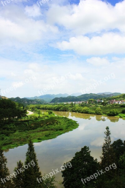 Mountain Water The Scenery Cloud River