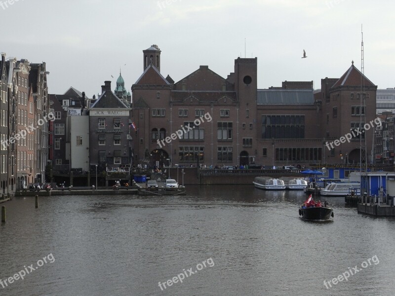 Amsterdam City Harbor Harbour Water