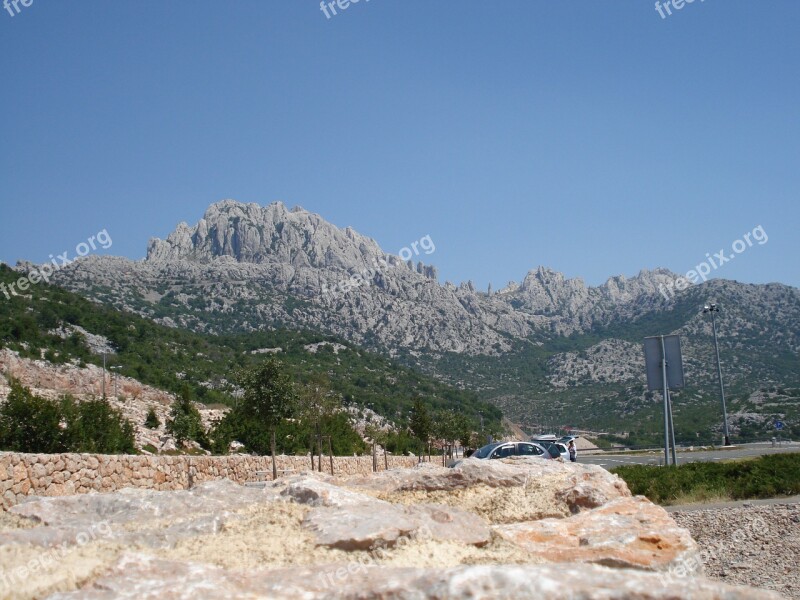 Mountains Mountain Croatia Rock Coast