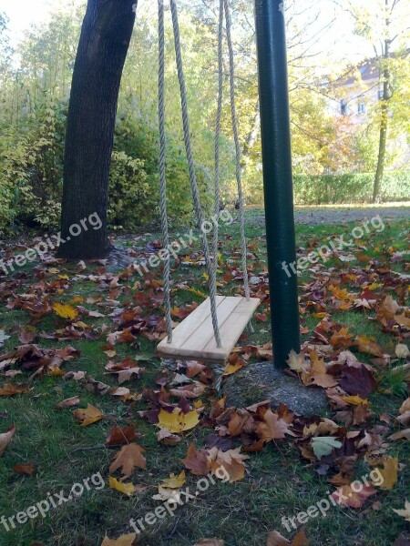 Swing Playground Wood Play Free Photos