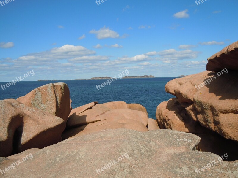 Brittany France Sea Nature Landscape