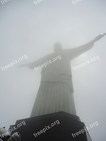 Rio De Janeiro Christ Redentos Corcovado Brazil Free Photos