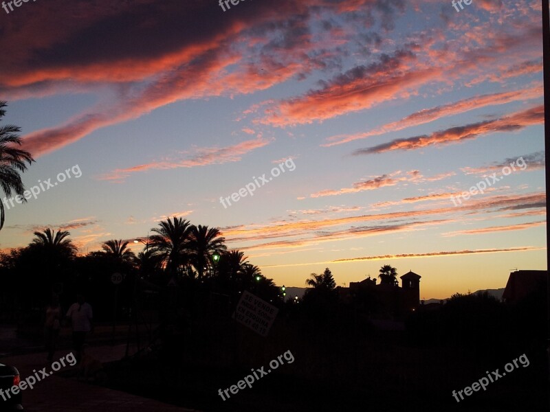 Heaven Cloudy Sunset Fire Icicle