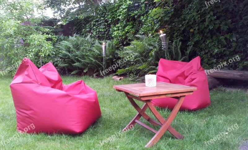 Red Armchair Garden Holiday Garden Torch Free Photos