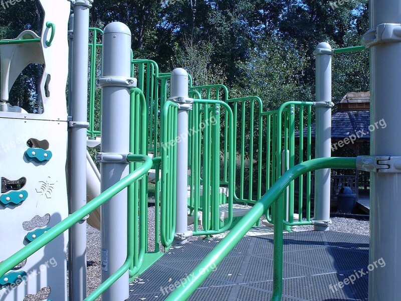 Green Playground Childhood Fun Children's Playground