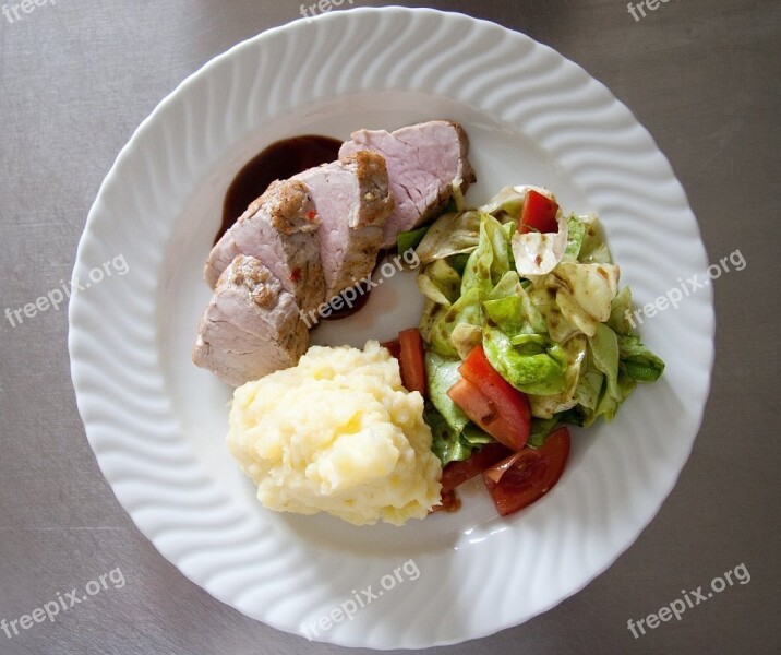 Pork Tenderloin Food Court Mashed Potatoes Side Dishes