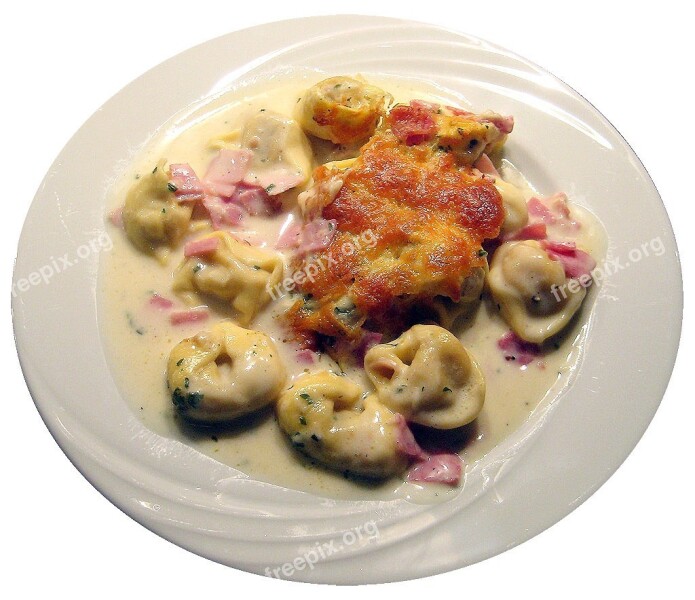 Tortellini Noodles Cheese Sauce Scalloped Noodle Dish