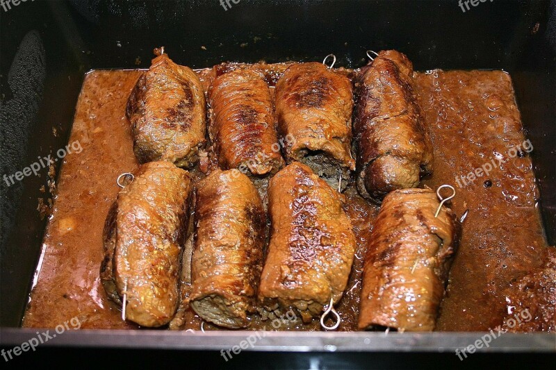 Roulades Beef Roulades Meat Rolls Meat Braising