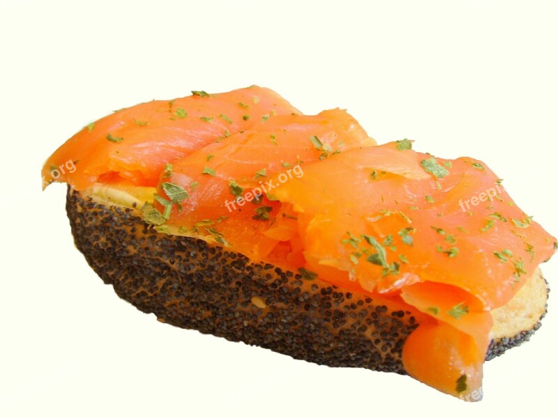 Salmon Sandwich Smoked Salmon Sandwich Snack Eat