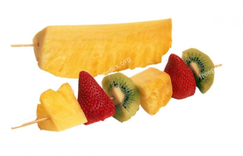 Fruits Fruit Skewer Fruit Sweet Delicious