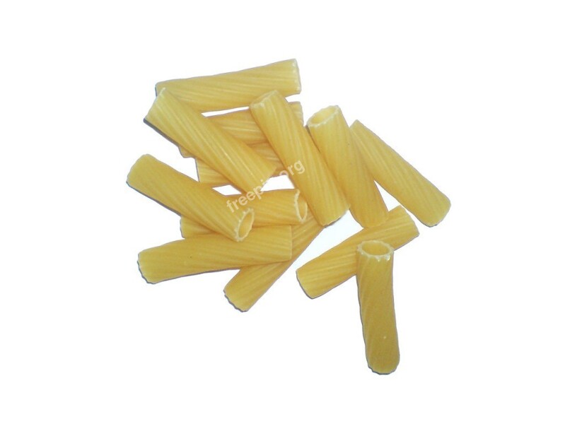 Noodles Carbohydrates Rigatoni Tortiglioni Tube Pasta