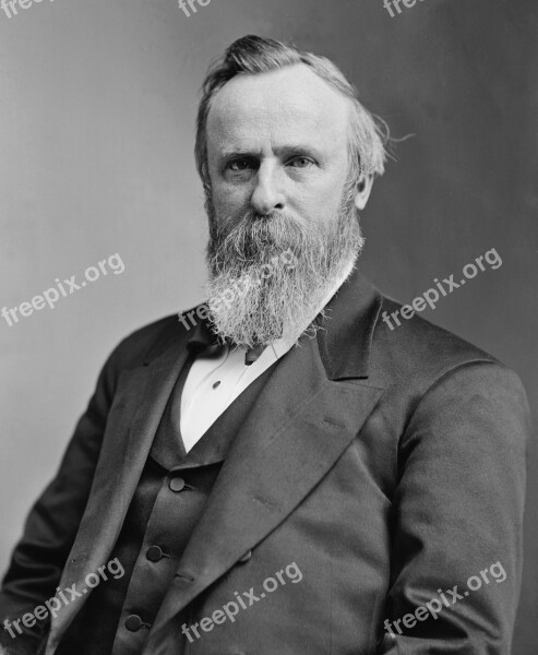 President Usa United States Rutherford Birchard Hayes Man