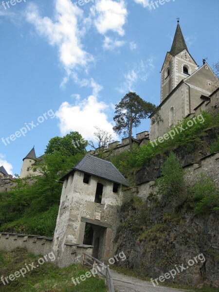 Castle Hochosterwitz Austria Carinthia Church