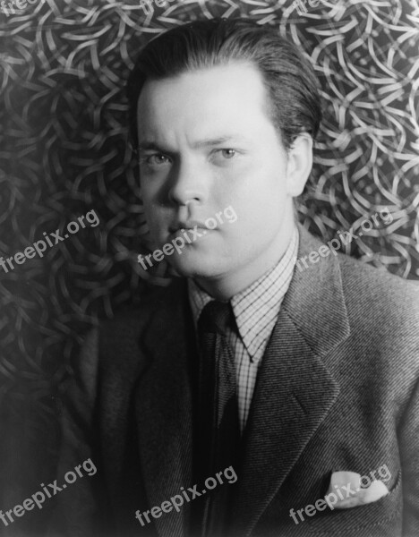 Writer Author Orson Welles Man Portrait