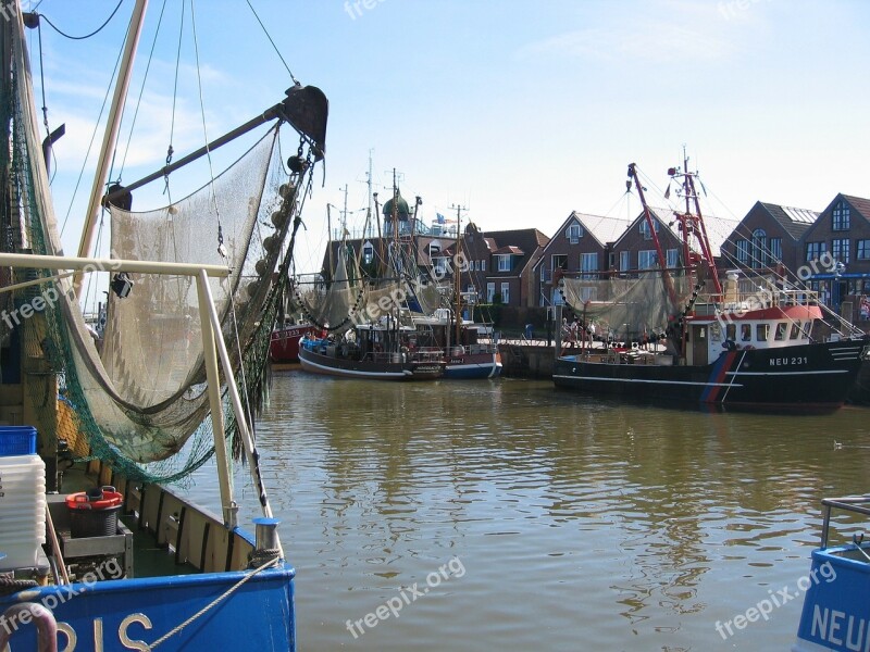 Port North Sea Fisherman Networks Boats