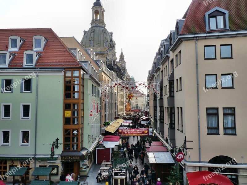 Christmas Market Frauenkirche Dresden Frauenkirche Dresden City