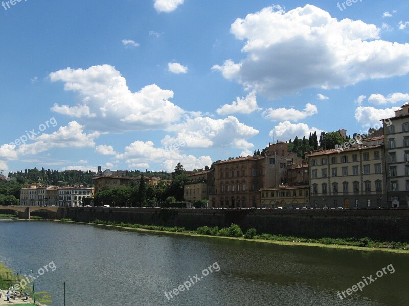 Florence River Arno River Italy Free Photos