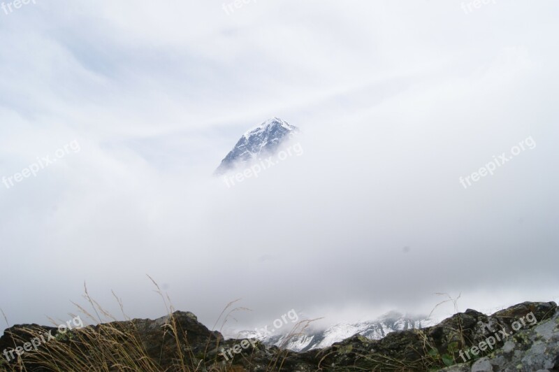 Mountain Eiger Switzerland Rock Snow