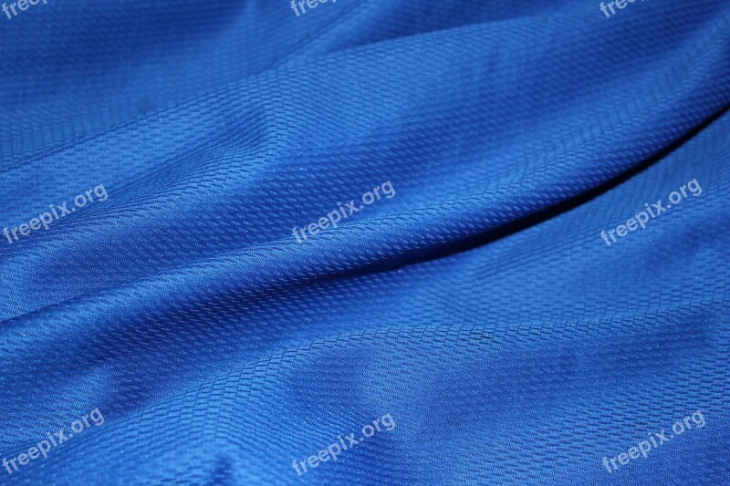 Blue Jersey Cloth Object Background