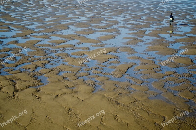 Beach People Background Sand Water