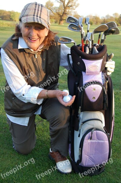 Older Lady Retired Sport Golf Saga