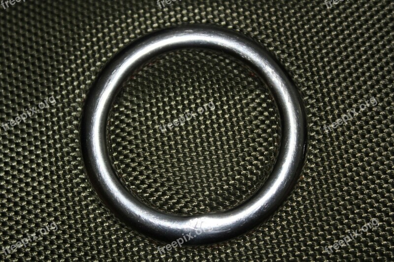 Metal Ring Grey Circle Round