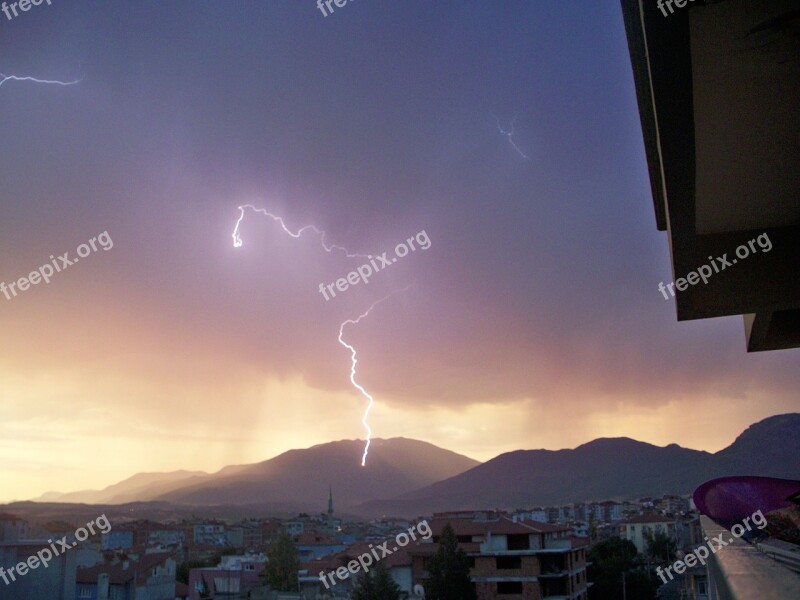 Lightning Denizli Free Photos