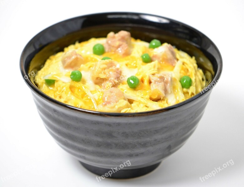 Egg Bowl Of Rice Japanese Food Food Donburi