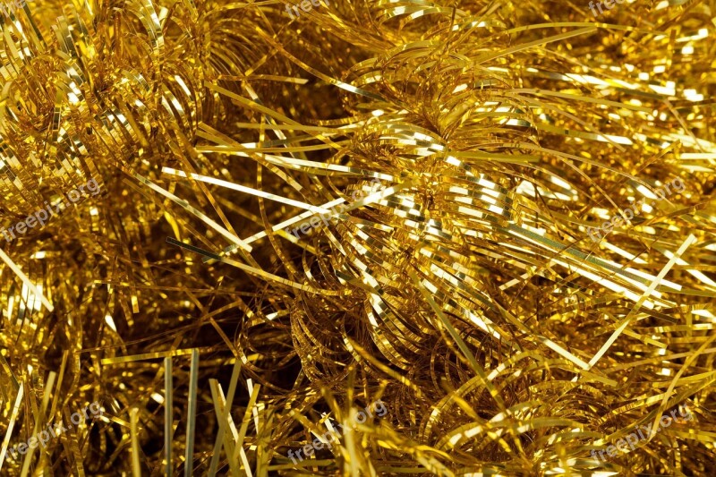 Decoration Fringe Glamour Gold Golden