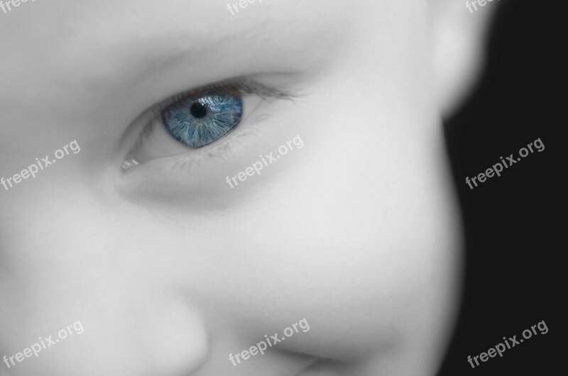 Blue Eye Look Kid People