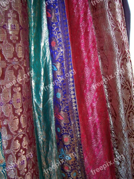 Sari Fabric Drapes Curtain Curtains