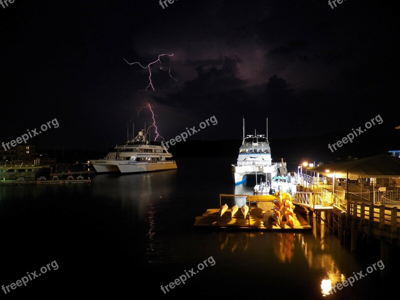 Lightning Storm Stormy Sky Thunder Storm