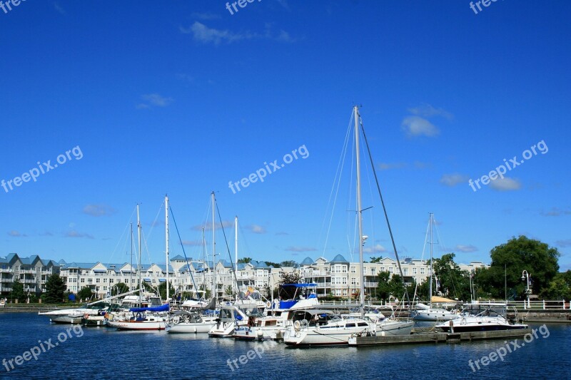 Sail Boats Sports Backgrounds Sky Blue