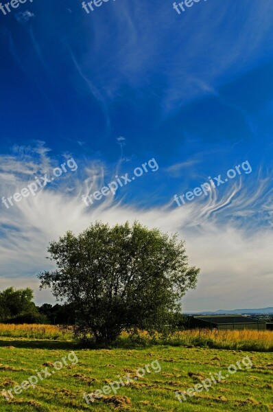 Landscape Background Seasons Sky Blue