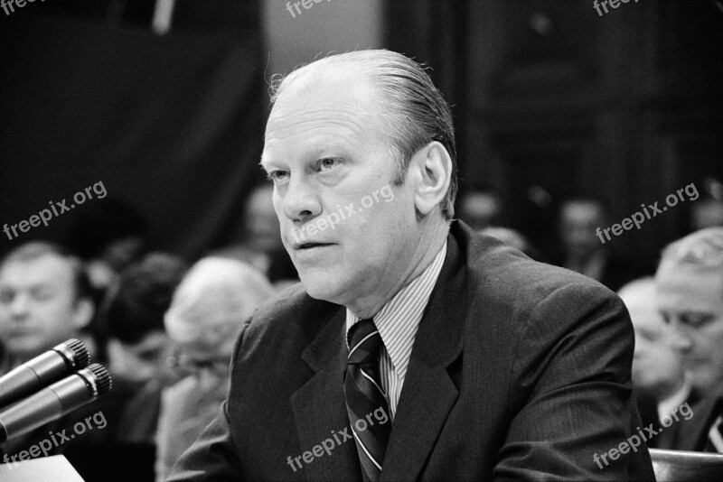 Gerald Ford President Usa United States Hearing