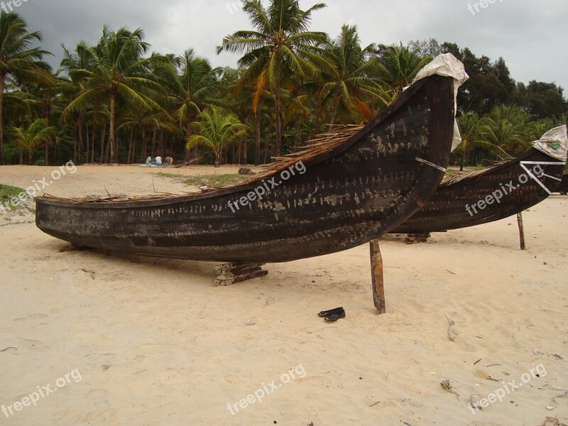 Fishing Boat Boat Kerala India Fishing