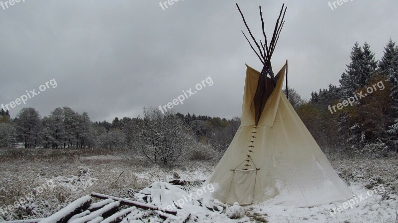 Indijánský Tent Tipis Jindrichovice Camping