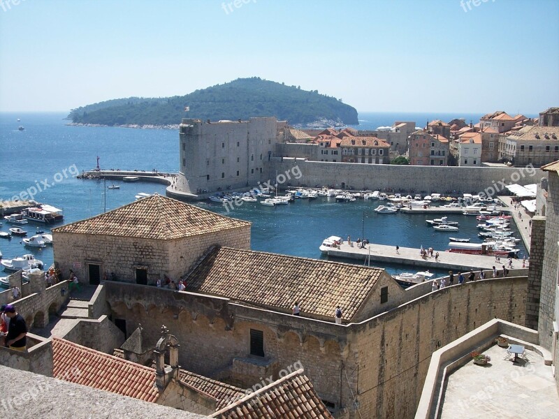 Dubrovnik Bay City Croatia Wall